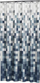 Rideau de douche Sealskin pixel 180x200 cm - polyester - noir