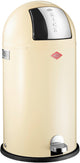Poubelle Wesco kickboy | poubelle à pédale | 40 litres | métal - amande | poubelle - fabriquée en Allemagne
