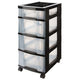 Commode boîtes vraiment utiles 43 l transparent