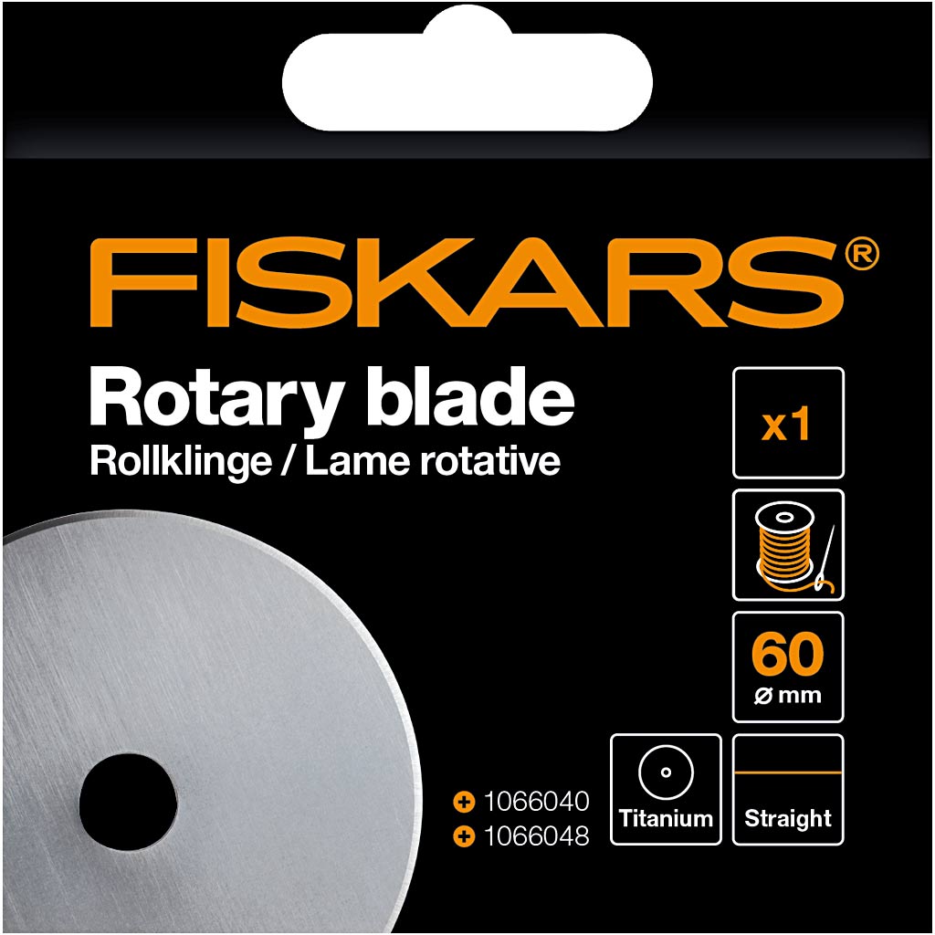 Coupeur rotatif Fiskars, d 60 mm, 1 pièce
