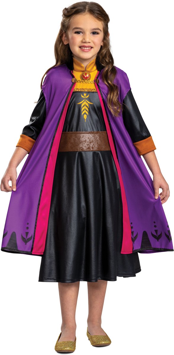 Déguisement Disney - La Reine des Neiges 2, Anna sur la route classique, taille s (5 - 6 ans), filles