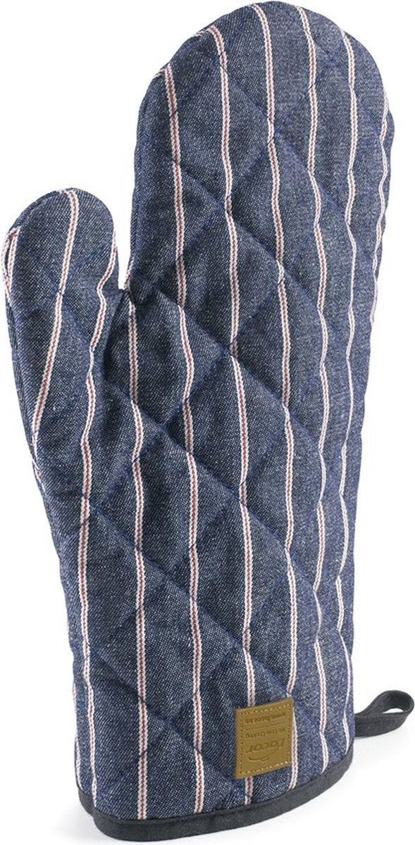 Gant de cuisine Lacor paris - rayé bleu foncé - 30cm