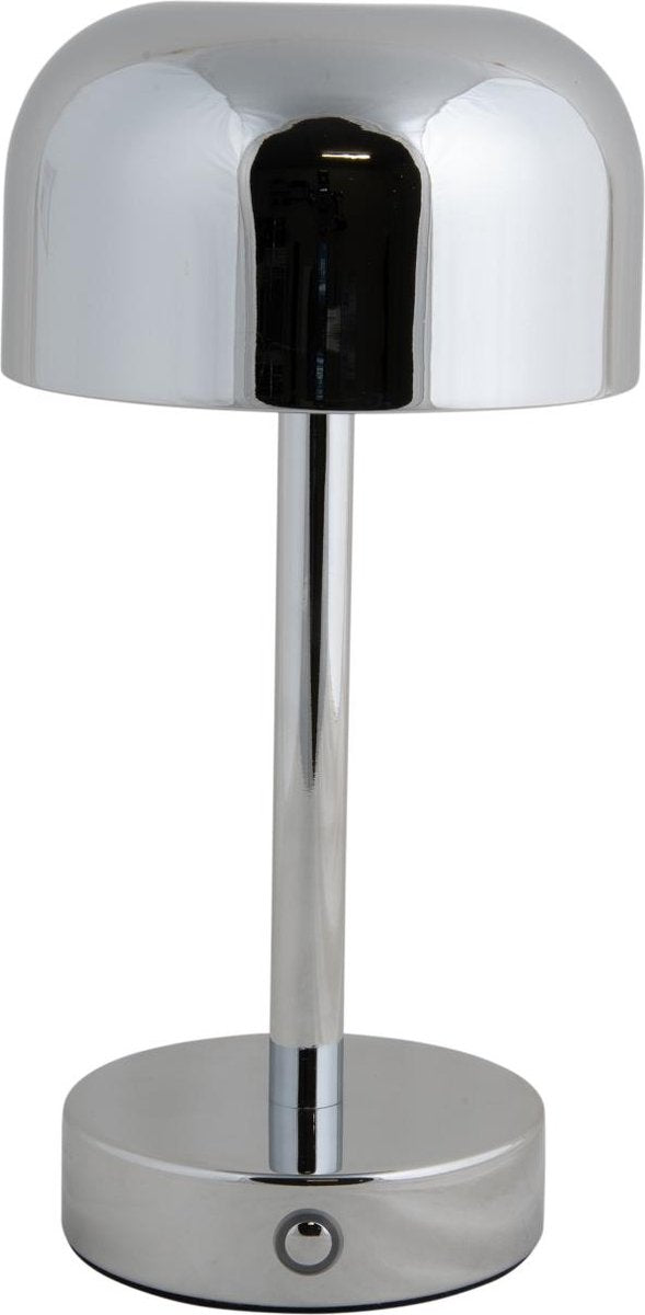 Lampe de table Leitmotiv James LED - argent - 12,5x12,5x24,5cm - scandinave