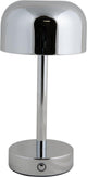 Lampe de table Leitmotiv James LED - argent - 12,5x12,5x24,5cm - scandinave