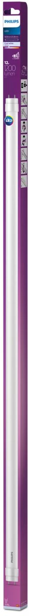 Tube fluorescent LED Philips T8 - 12 W - G13 - lumière blanc froid - 900 mm
