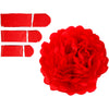 Pompon en papier Creativ company, d 20+24+30 cm, 16 g, rouge, 3 pièces 1 boîte