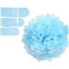 Pompon en papier Creativ company, d 20+24+30 cm, 16 g, bleu clair, 3 pièces 1 boîte