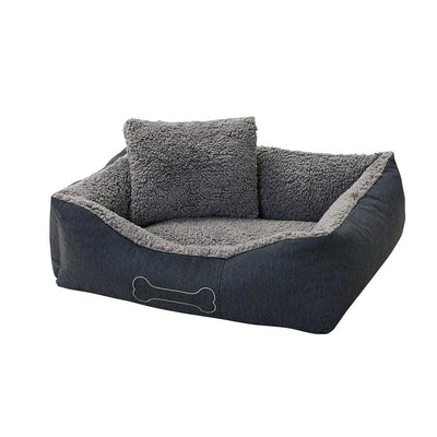 Sun Garden Sun Garden Luxury Chien de chien Lucky + Cushion 80x70x20cm Grey