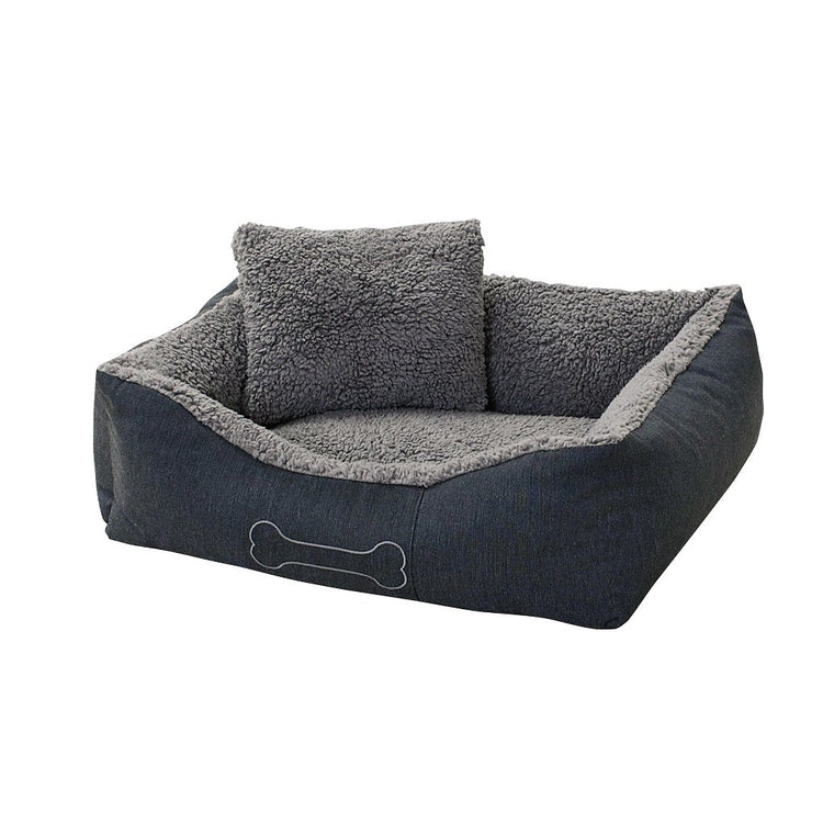Sun Garden Sun Garden Luxury Chien de chien Lucky + Cushion 80x70x20cm Grey