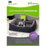 Sun Garden Sun Garden Luxury Chien de chien Lucky + Cushion 100x90x30 cm anthracite Grey - afbeelding 4