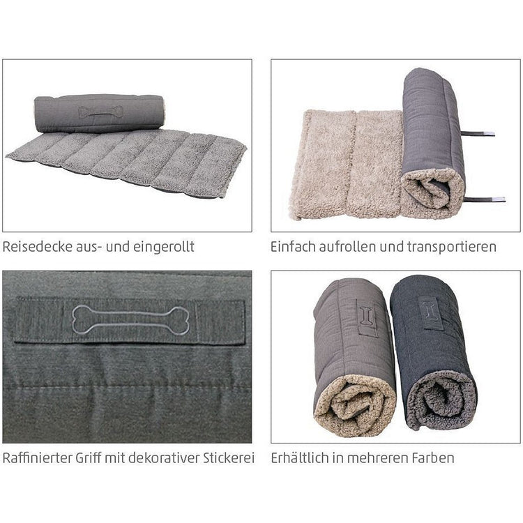 Sun Garden Sun Garden Oskar Robe de chien roulable 100x65x4 cm beige