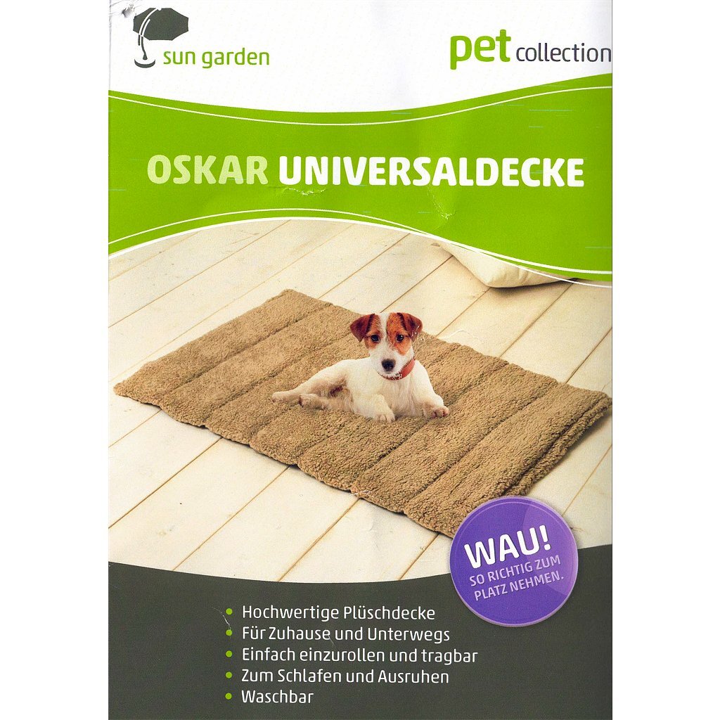 Sun Garden Sun Garden Oskar Robe de chien roulable 100x65x4 cm beige