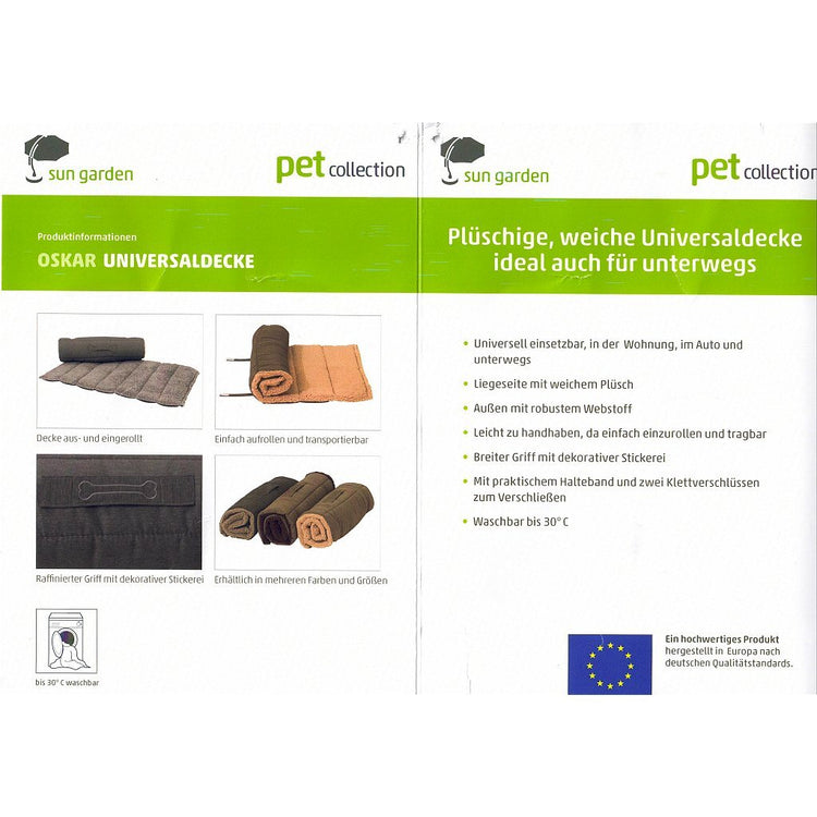Sun Garden Sun Garden Oskar Robe de chien roulable 100x65x4 cm beige