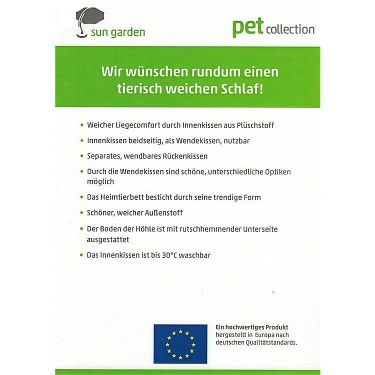 Jardin solaire jardin soleil filou chien de luxe et lit de chat 42x45x41cm gris