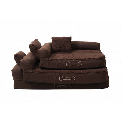 Sun Garden Sun Garden Pallina Orthopedic Dog Cushion 80x60x25 cm brun