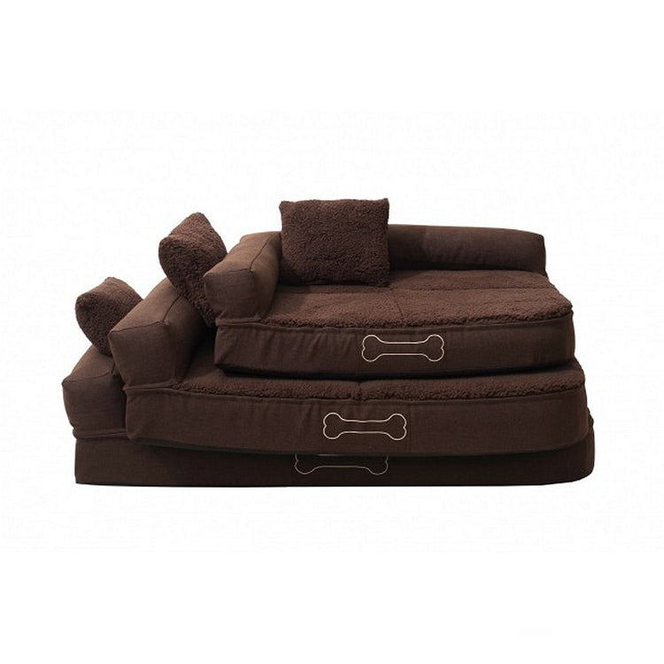 Sun Garden Sun Garden Pallina Orthopedic Dog Cushion 80x60x25 cm brun