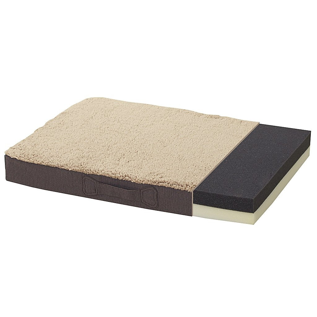 Sun Garden Sun Garden Buddy Orthopedic Dog Cushion 79x60x8cm beige brun foncé