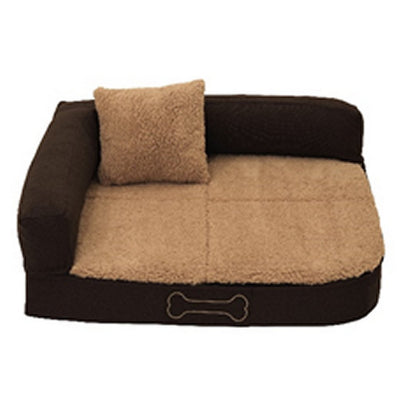 Sun Garden Sun Garden Pallina orthopédique Coussin de chien 80x60x25 cm beige brun