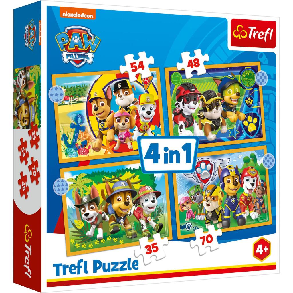 Trefl Trefl 4in1 Puzzle 35-70 pièces