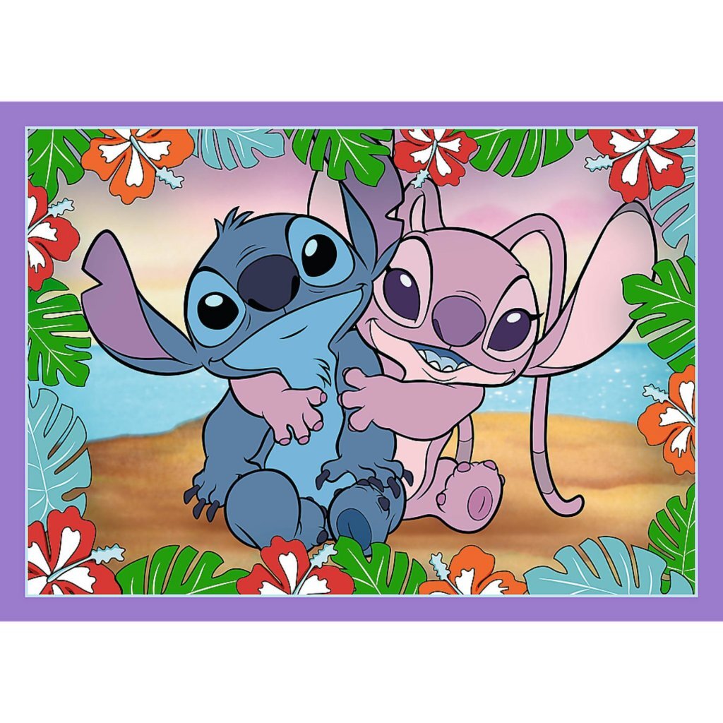 Trefl Trefl Stitch 4in1 puzzle 35-70 pièces