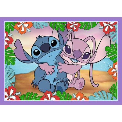 Trefl Trefl Stitch 4in1 puzzle 35-70 pièces