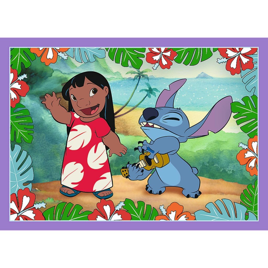 Trefl Trefl Stitch 4in1 puzzle 35-70 pièces