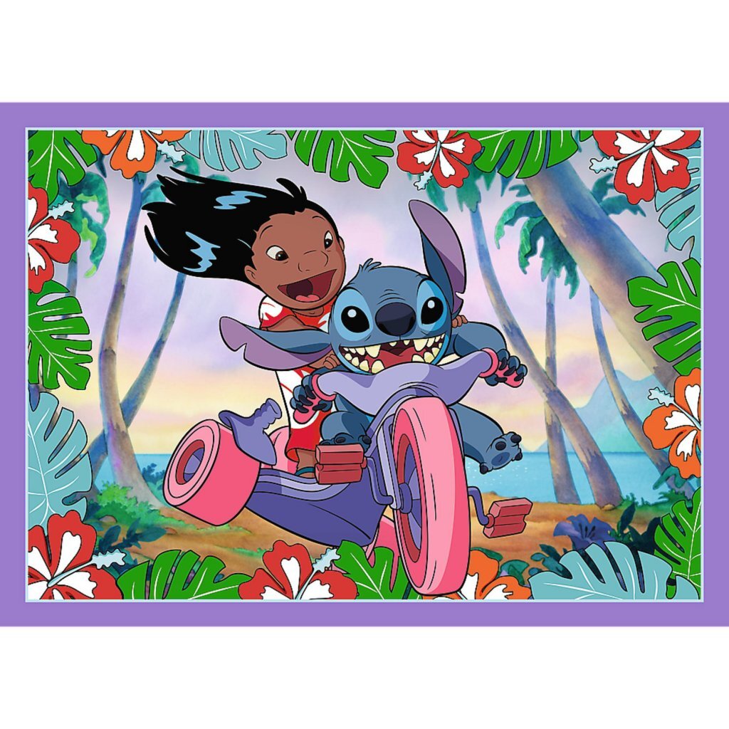 Trefl Trefl Stitch 4in1 puzzle 35-70 pièces