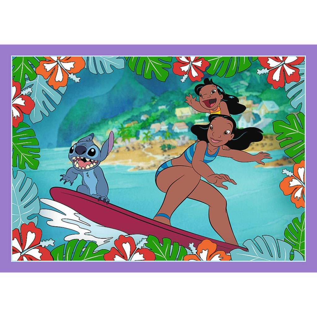 Trefl Trefl Stitch 4in1 puzzle 35-70 pièces