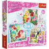 Trefl Trefl 3in1 Puzzle Princess 20-50 pièces
