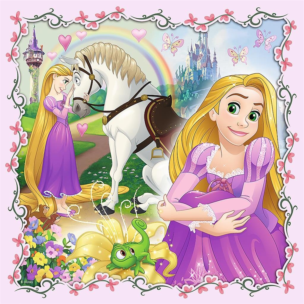 Trefl Trefl 3in1 Puzzle Princess 20-50 pièces