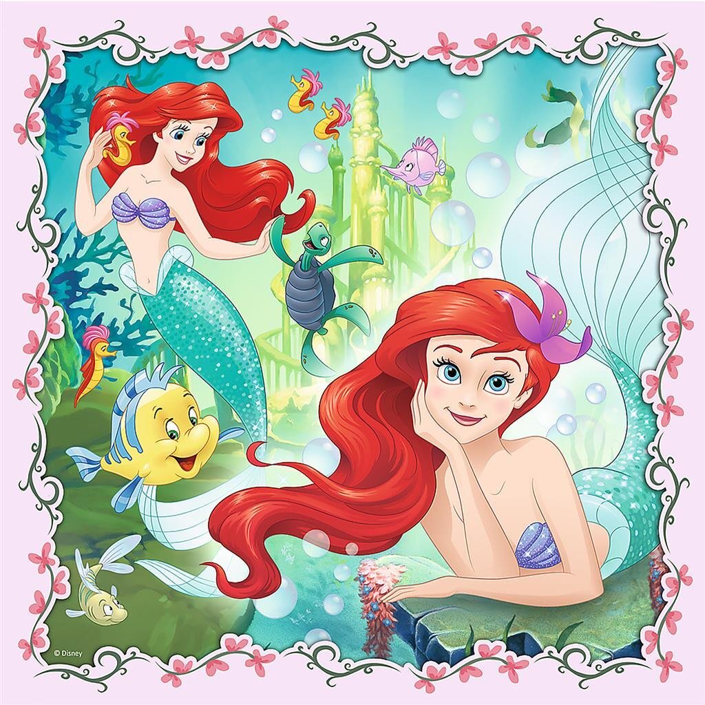 Trefl Trefl 3in1 Puzzle Princess 20-50 pièces