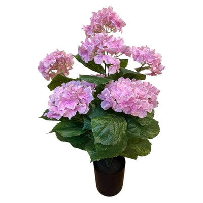Atmosphère Mansion plante artificielle hortensia rose clair 65cm