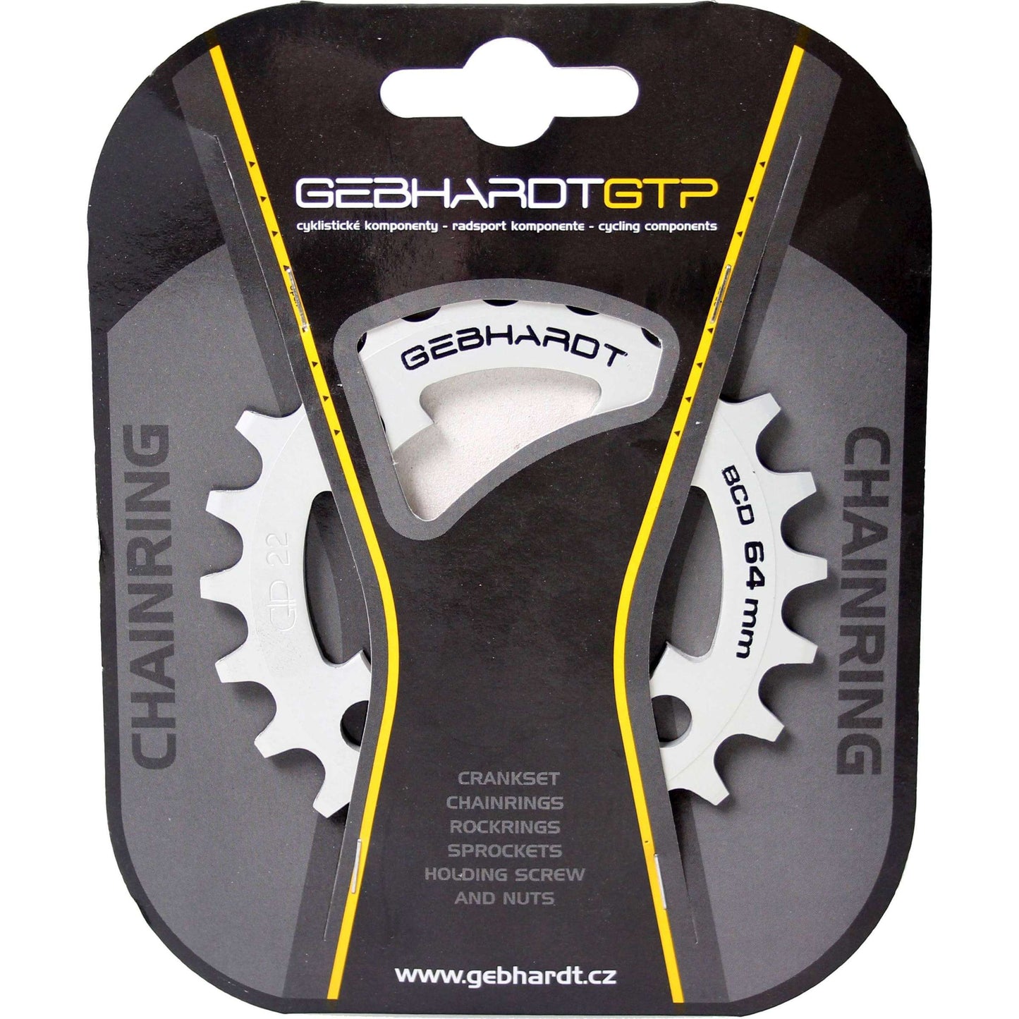 Gebhardt Chaîne Feuille 22t 4-hole Silmano - Gray