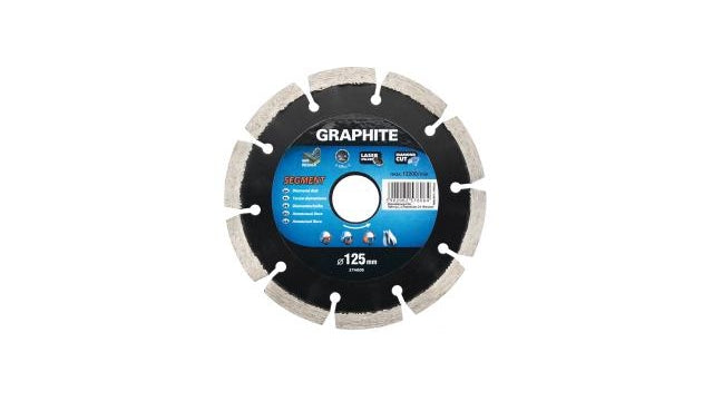 Graphite Graphite Diamant Disk 125x22x8.0x2.2 mm MPA Laserred EN13236