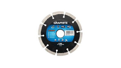 Graphite Graphite Diamant Disk 125x22x8.0x2.2 mm MPA Laserred EN13236