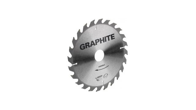 Graphite Graphite Circular Saw Blade pour bois 216 mm Trou d'arbre 30 mm dents 36 ÉPARCHE 3,2 VINRINGS 16 20 25 TCT
