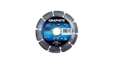 Graphite Graphite Diamond Disc 115x22x8.0x2.2mm, Type de segment X, Lasered, Hard Materials MPA EN13236