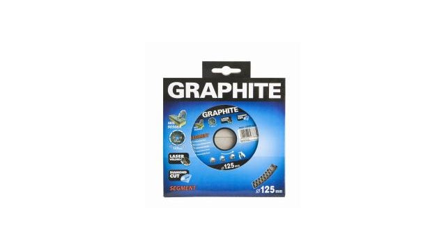 Graphite Graphite Diamant Disk 125x22x8.0x2.4mm, segment de type X, lasered, MATÉRIAUX DURM