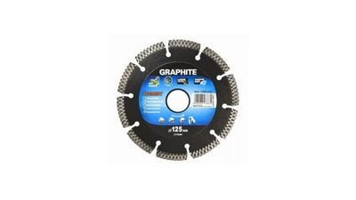 Graphite Graphite 57H868 Diamond Disk 230x22x8.0x2,5 mm, segment de type X, lasé, MATAMES DUR MAPT EN13236