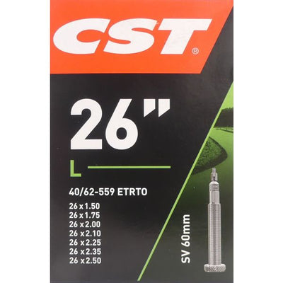 CST Chambre à air 26x1.75-1.90-2.30 ETRTO 47 62-559, Valve : Presta French 60mm