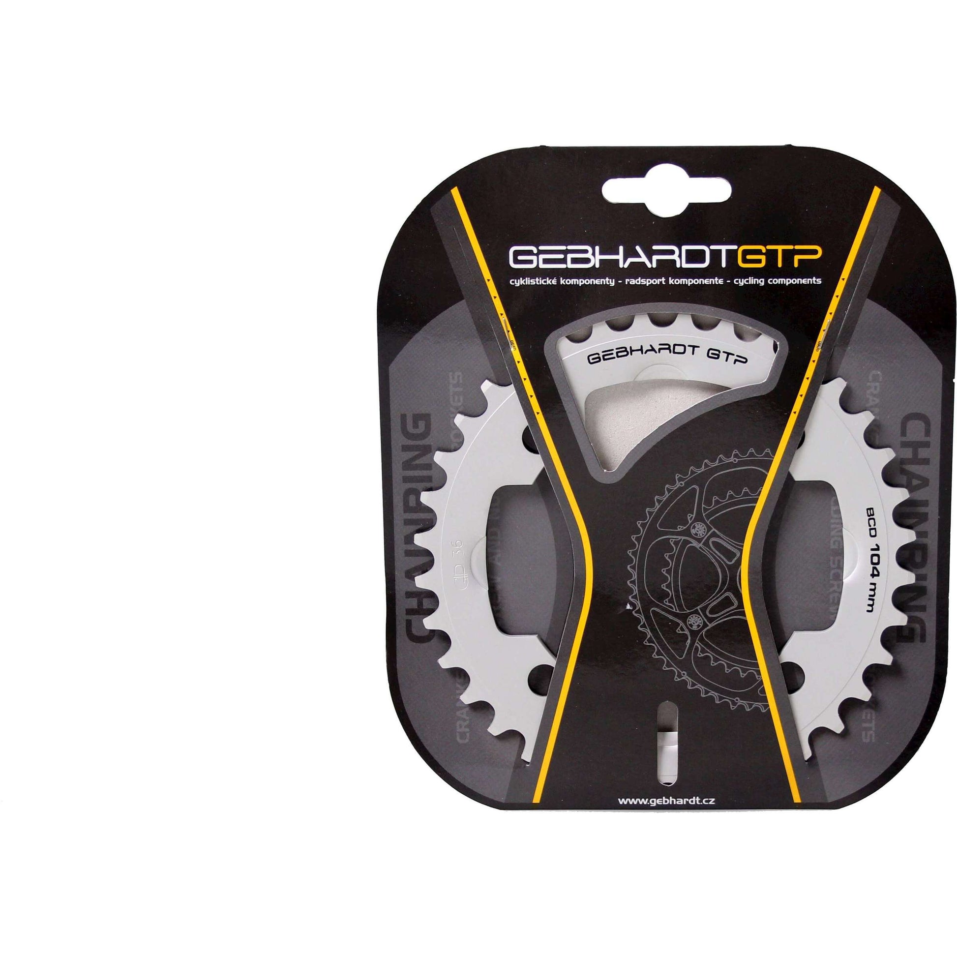 Gebhardt Chaîne Feuille Uni Grey 36t 4G Shimano 104 mm