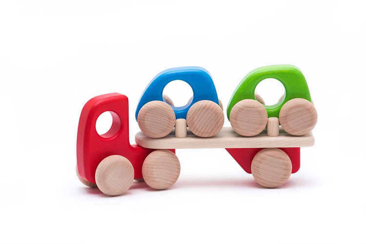 Transporteur de voitures en bois Bajo. 21x5,2x10,5