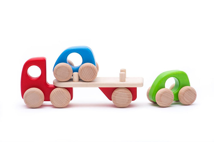 Transporteur de voitures en bois Bajo. 21x5,2x10,5