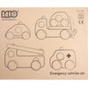 Bajo wooden emergency vehicles. 4