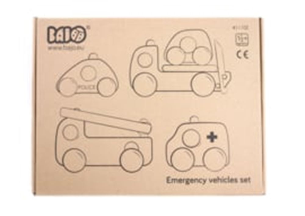 Bajo wooden emergency vehicles. 4