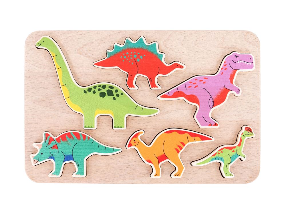 Dinosaures de tri en bois Bajo.
