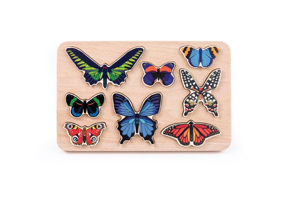 Papillons trieurs en bois Bajo. 8 pièces