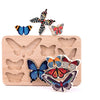 Papillons trieurs en bois Bajo. 8 pièces