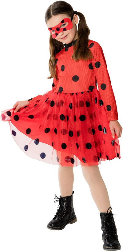 Déguisement enfant coccinelle miraculeuse Rubis - - taille 9-10 ans