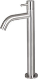 Robinet de lavabo Differnz - Robinet d'eau froide - haut - 28,5 x 11,5 cm - chrome mat